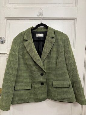 Jones New York Olive Green Tailored Blazer